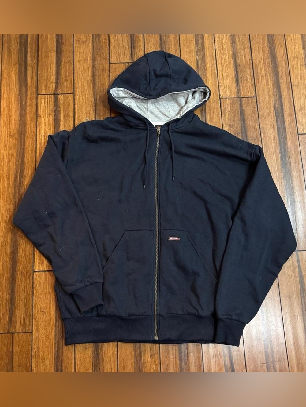 black zip up hoodie - dickies